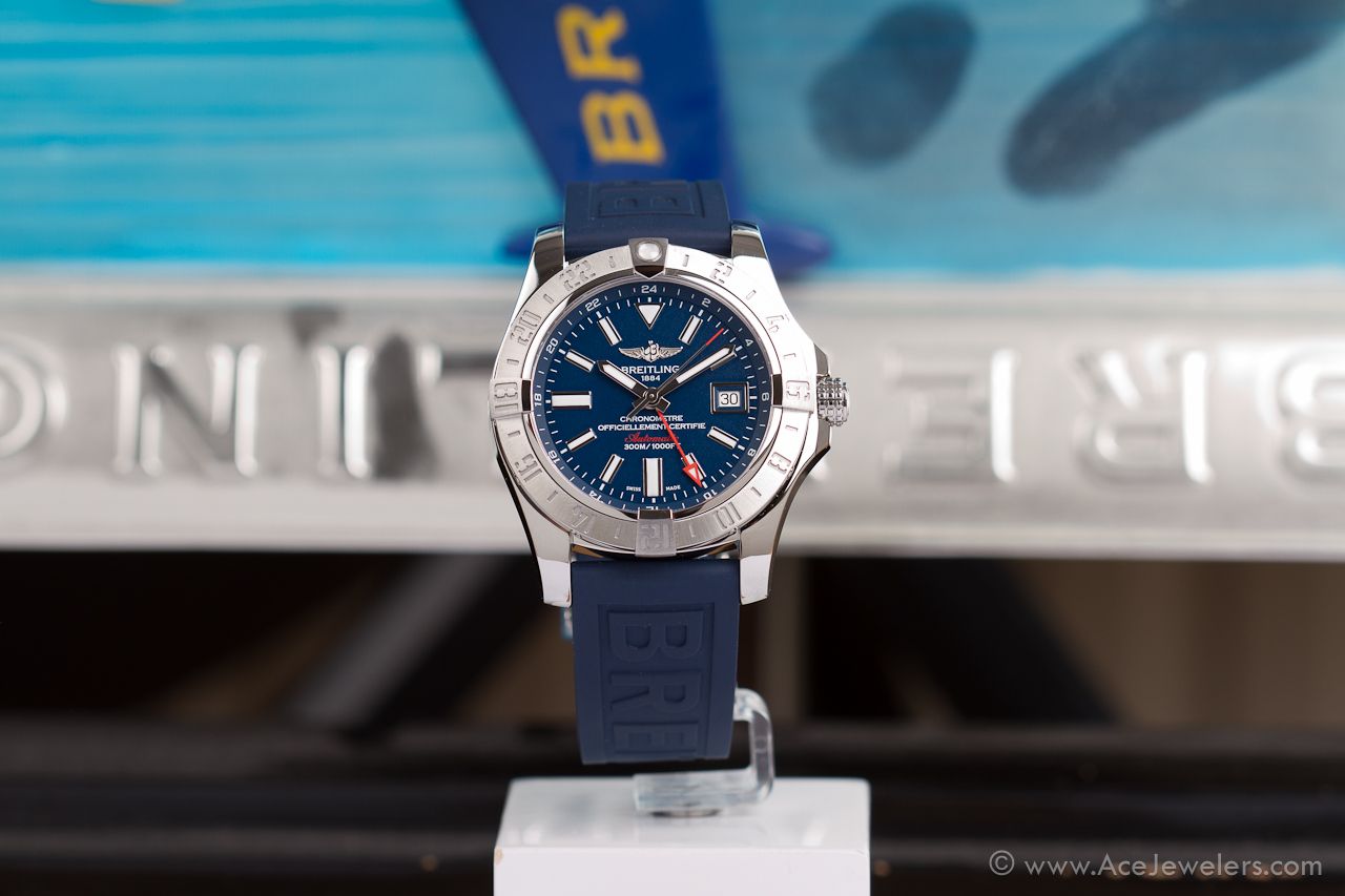 breitling avenger ii gmt blue